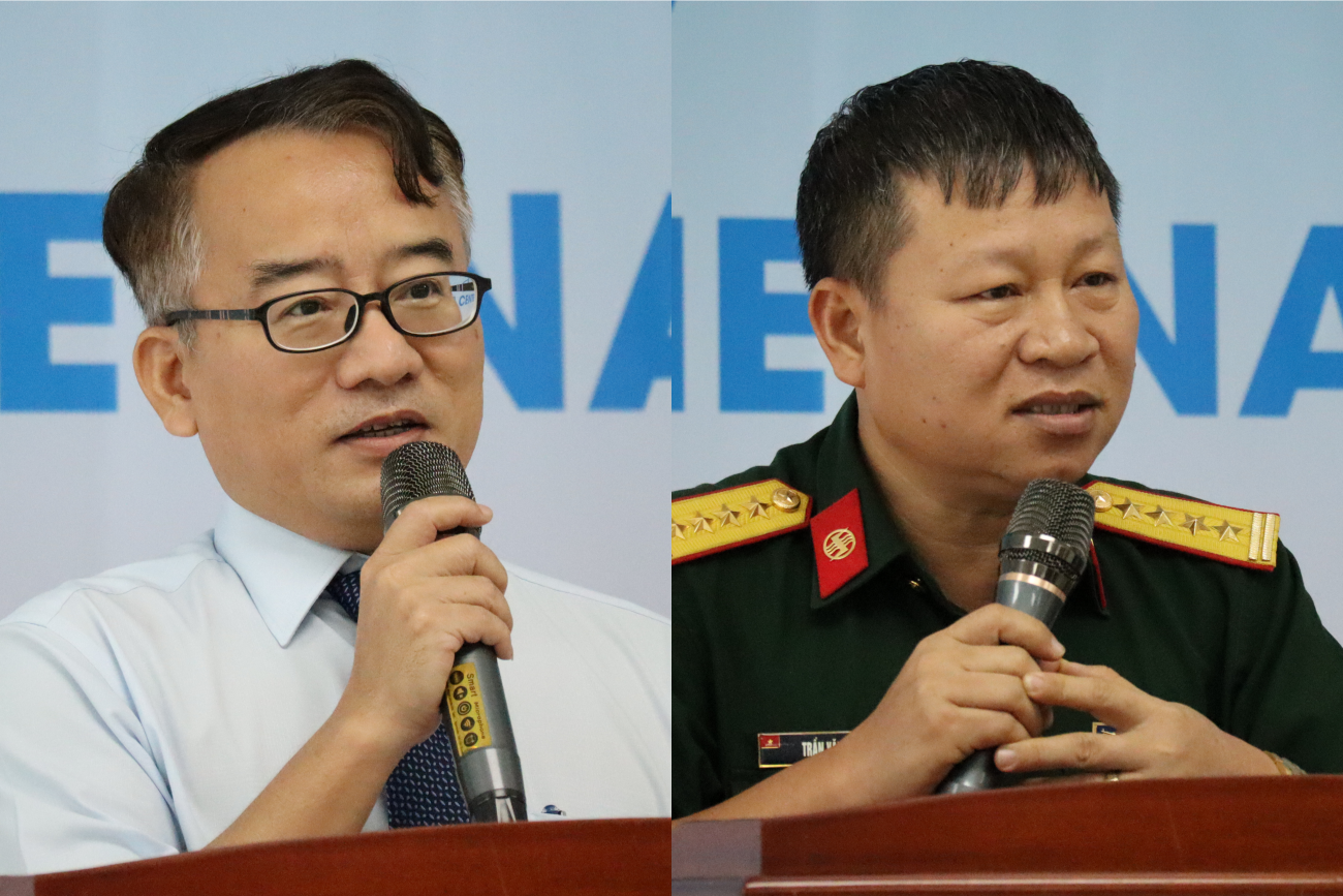 （左から）カインホア省 内務局長 ヴォー・チ・ヴオン氏、アーミーソフトウェアパーク センター長 トゥアン・ヴァン・チャン氏