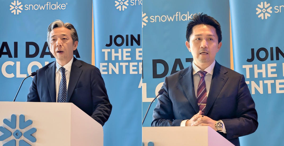 Snowflake合同会社社長執行役員 浮田竜路氏／NECコーポレートIT・AIイノベーション部門AIプラットフォーム統括部シニアディレクター 関徳昭氏