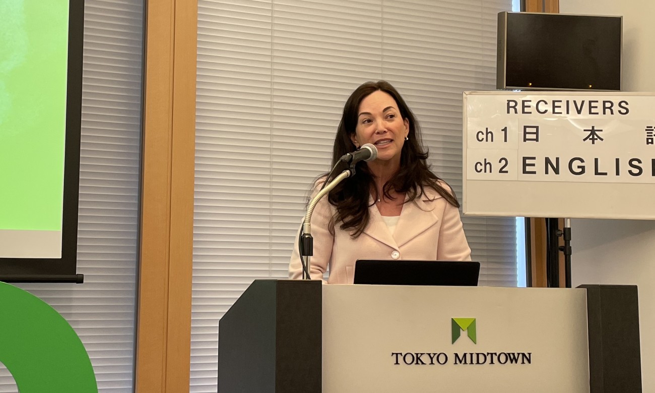 PagerDuty on Tour Tokyo 2026 開催前にメディア向けの事業戦略発表会で講演する会長 兼 CEOのジェニファー・テハダ氏