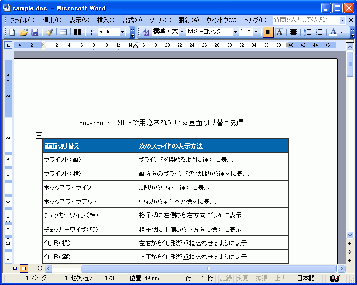 Word Tips 複数ページにまたがる表で各ページにタイトル行をつけるには Enterprisezine エンタープライズジン